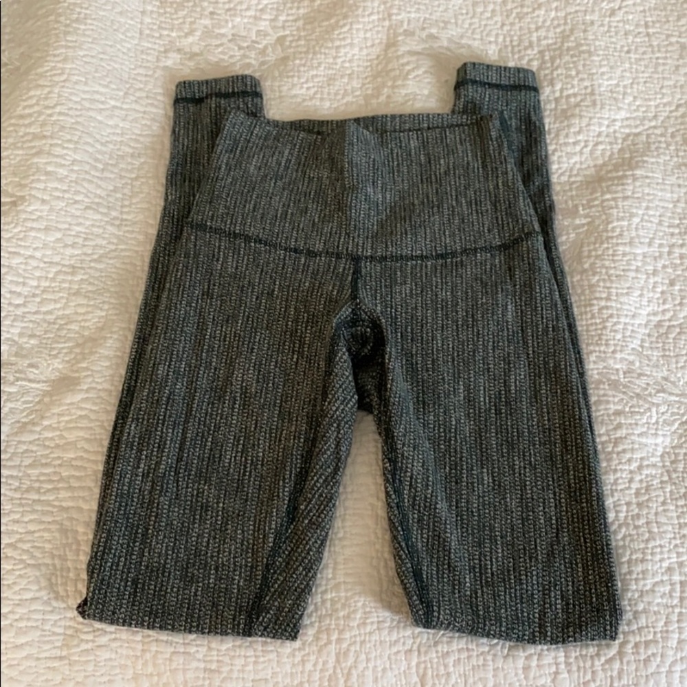 Lululemon textured high waist leggings